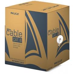Phasak Bobina de Cable de Red Cat.6 UTP Sólido AWG23 CCA 305M - PHR 6302