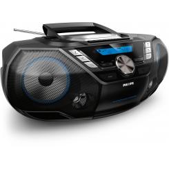Philips AZB798T/12 sistema estéreo portátil Analógico y digital 12 W DAB, DAB+, FM Negro Reproducción MP3