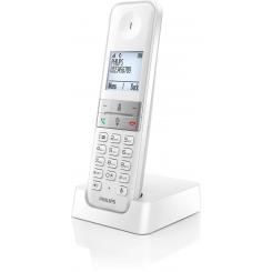 Philips D4701W/34 teléfono Teléfono DECT Identificador de llamadas Blanco