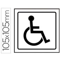 Pictograma Syssa Señal De Minusvalidos En PVC 105X105 mm