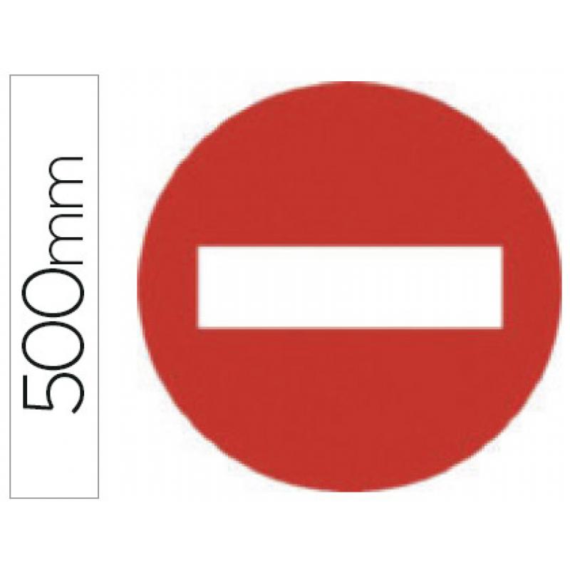 pictograma-syssa-senal-vial-entrada-prohibida-en-acero-galvanizado-500-mm