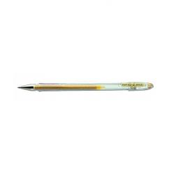 PILOT Boligrafo G-1 Oro con tinta Gel Brillante, punta bola 0,7 mm, trazo 0,4 mm