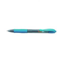PILOT Boligrafo G-2 Azul Turquesa Retráctil con tinta gel brillante,  0,7 mm, trazo 0,4 mm