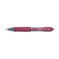 PILOT Bolígrafo G-2 PIXIE Burdeos , Retráctil , 0,7 mm, trazo 0,4 mm