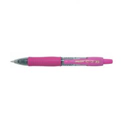 PILOT Bolígrafo G-2 PIXIE Rosa , Retráctil , 0,7 mm, trazo 0,4 mm