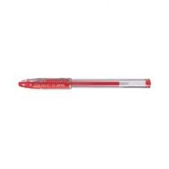 PILOT Boligrafo G-3 Rojo con capuchón y tinta gel brillante,  0,5 mm, trazo 0,3 mm