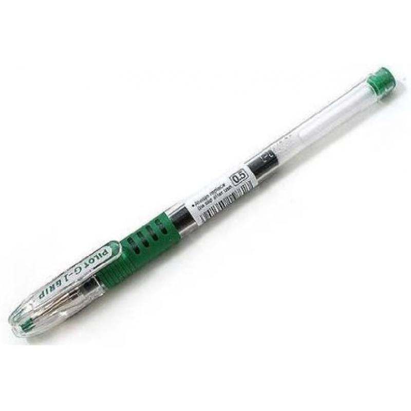 PILOT Boligrafo G1 Grip 05 Verde,  0,5 mm, trazo 0,3 mm