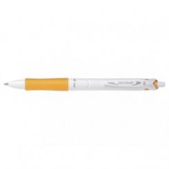 PILOT Bolígrafo Retráctil  1,0 mm, trazo 0,4 mm Acroball White Naranja Begreen