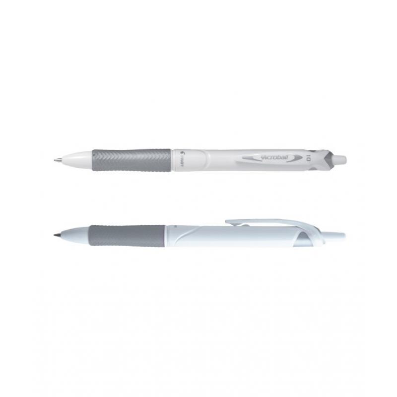 pilot-boligrafo-retractil-10-mm-trazo-04-mm-acroball-white-negro-begreen