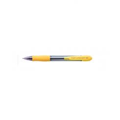 PILOT Bolígrafo Retráctil con tinta base aceite Super Grip Amarillo