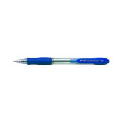 PILOT Bolígrafo Retráctil con tinta base aceite Super Grip Azul