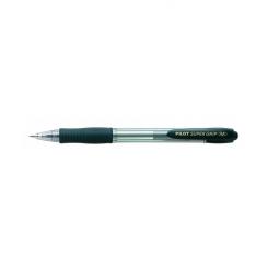 PILOT Bolígrafo Retráctil con tinta base aceite Super Grip Negro