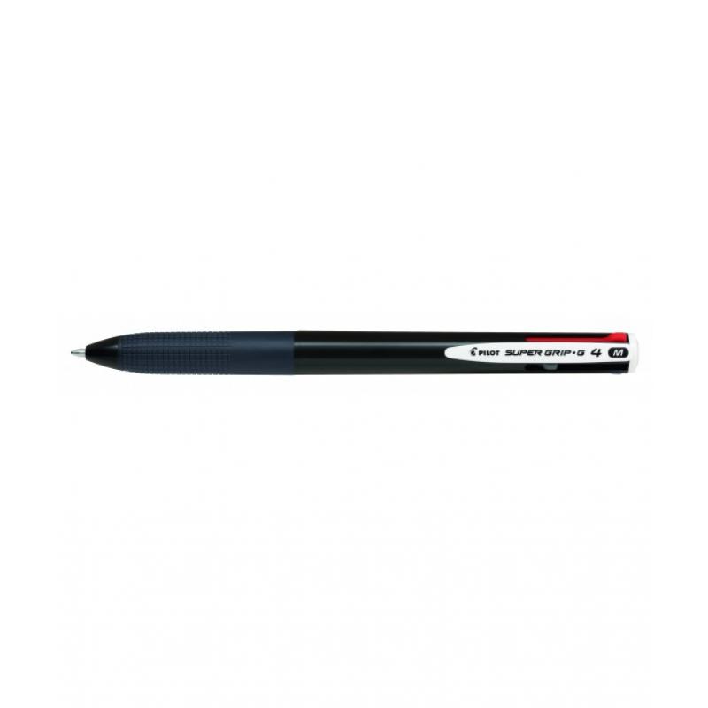 pilot-boligrafo-retractil-supergrip-g-4-colores-cuerpo-color-negro