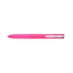 PILOT Boligrafo Retráctil Supergrip G - 4 Colores - Cuerpo Color- Rosa