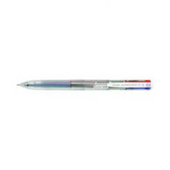 PILOT Boligrafo Retráctil Supergrip G - 4 Colores - Cuerpo Color Transparente