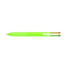 PILOT Boligrafo Retráctil Supergrip G - 4 Colores - Cuerpo Color- Verde Lima