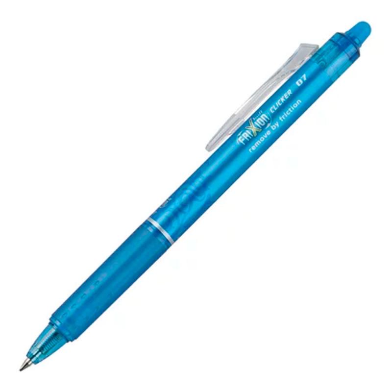PILOT Bolígrafo Retráctil tinta borrable FRIXION CLICKER Azul Claro (Blister)