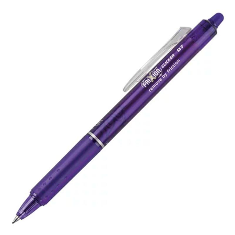 PILOT Bolígrafo Retráctil tinta borrable FRIXION CLICKER Violeta (Blister)