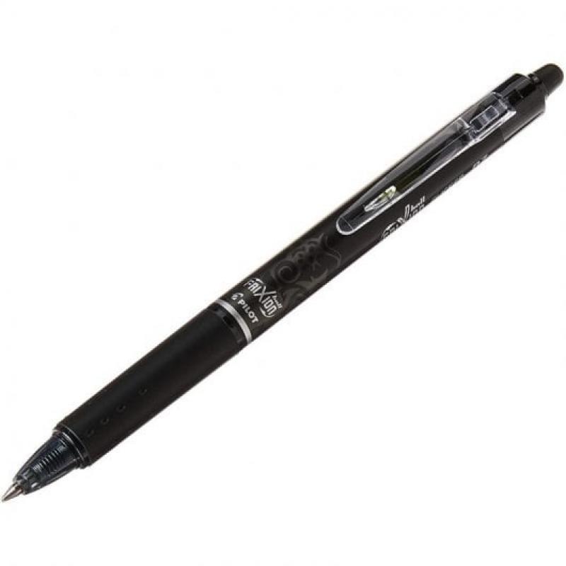 PILOT Bolígrafo retráctil tinta borrable FRIXION POINT Clicker Negro