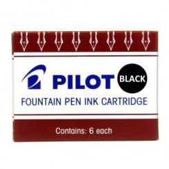 PILOT IC-50 Cartucho Para Estilográficas. Negro. Cajita 6 Uds.