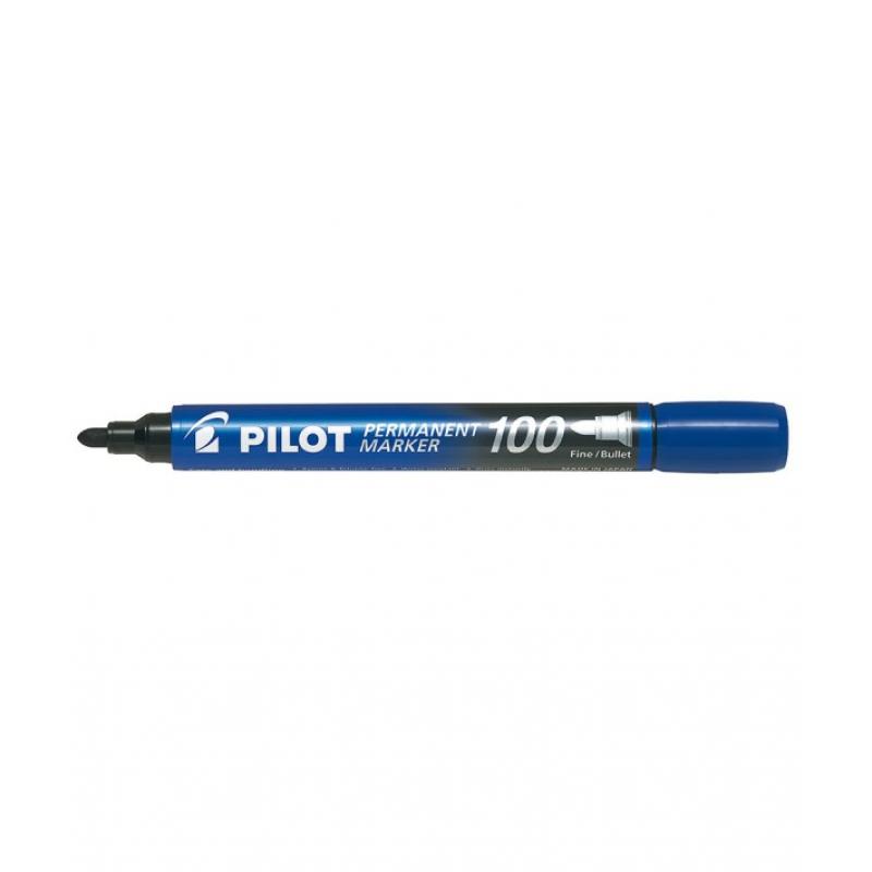 pilot-marcador-permanente-punta-conica-sca-100-azul