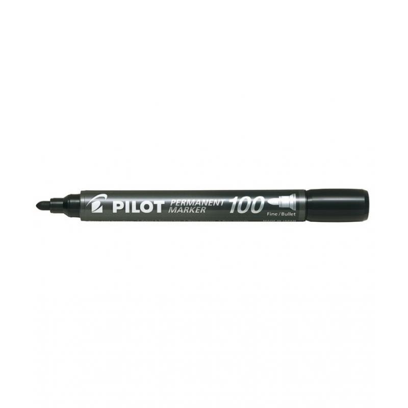 pilot-marcador-permanente-punta-conica-sca-100-negro