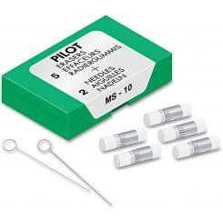 PILOT MS-10 5 Borradores + 2 Agujas universal
