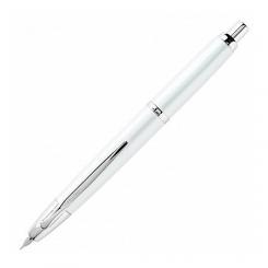 PILOT Pluma CAPLESS con plumín en oro rodiado 18q Retráctil 1500 Décimo Blanco Fino