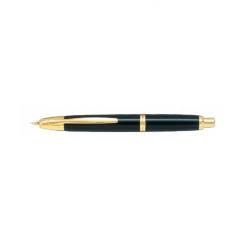 PILOT Pluma CAPLESS con plumín en oro rodiado 18q Retráctil 1500 Décimo Negro Fino
