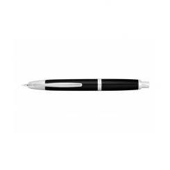 PILOT Pluma CAPLESS con plumín en oro rodiado 18q Retráctil 1500 Décimo Negro Medio