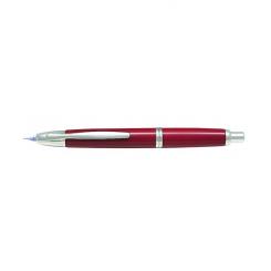 PILOT Pluma CAPLESS con plumín en oro rodiado 18q Retráctil 1500 Décimo Rojo Medio