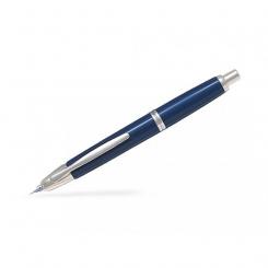 PILOT Pluma CAPLESS con plumín en oro rodiado 18q Retractil 1500 Grafito Azul F Rodio