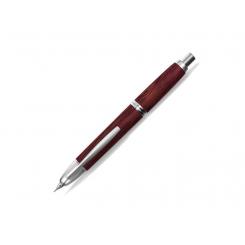 PILOT Pluma CAPLESS con plumín en oro rodiado 18q Retractil 2500 Madera De Abedul. Color Marrón-Rojizo. B