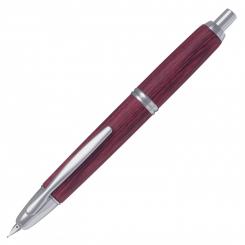 PILOT Pluma CAPLESS con plumín en oro rodiado 18q Retractil 2500 Madera De Abedul. Color Marrón-Rojizo. M