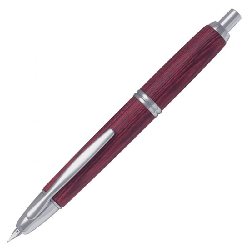 pilot-pluma-capless-con-plumin-en-oro-rodiado-18q-retractil-2500-madera-de-abedul-color-marron-rojizo-m
