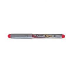 PILOT Pluma V-Pen Silver Rojo