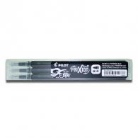PILOT Recambio para bolígrafo 0.5 mm Frixion Ball/Clicker Negro (blister 3 uds)