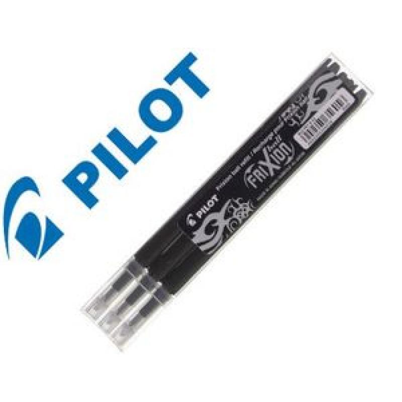 PILOT Recambio para bolígrafo Frixion Ball/Clicker Negro (blister 3 uds)