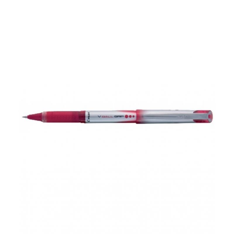 pilot-roller-tinta-liquida-y-bola-tugsteno-v-ball-5-grip-rojo