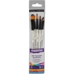 Pincel Daler Rowney Graduate Acuarela Mango Corto Blister De 5