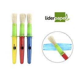 Pinceles escolares LIDERPAPEL grueso