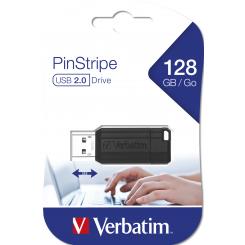 PinStripe - Unidad USB de 128 GB - Negro