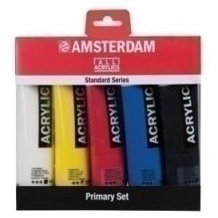 Pintura Acril.AMSTERDAM 120 ml Set 5