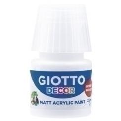 Pintura Acrilica Giotto 25 Ml (Bote) Blanco