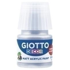 Pintura Acrilica Giotto 25 Ml (Bote) Plata