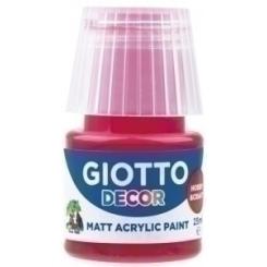 Pintura Acrilica Giotto 25 Ml (Bote) Rojo Bermellon