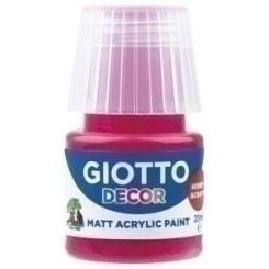 Pintura Acrilica Giotto 25 Ml (Bote) Rojo Carmin