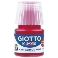Pintura Acrilica Giotto 25 Ml (Bote) Rojo Escarlata