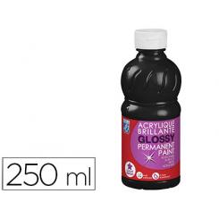 PINTURA ACRILICA L&B BRILLO NEgrO BOTE DE 250 ml