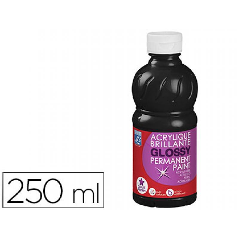 pintura-acrilica-l&b-brillo-negro-bote-de-250-ml